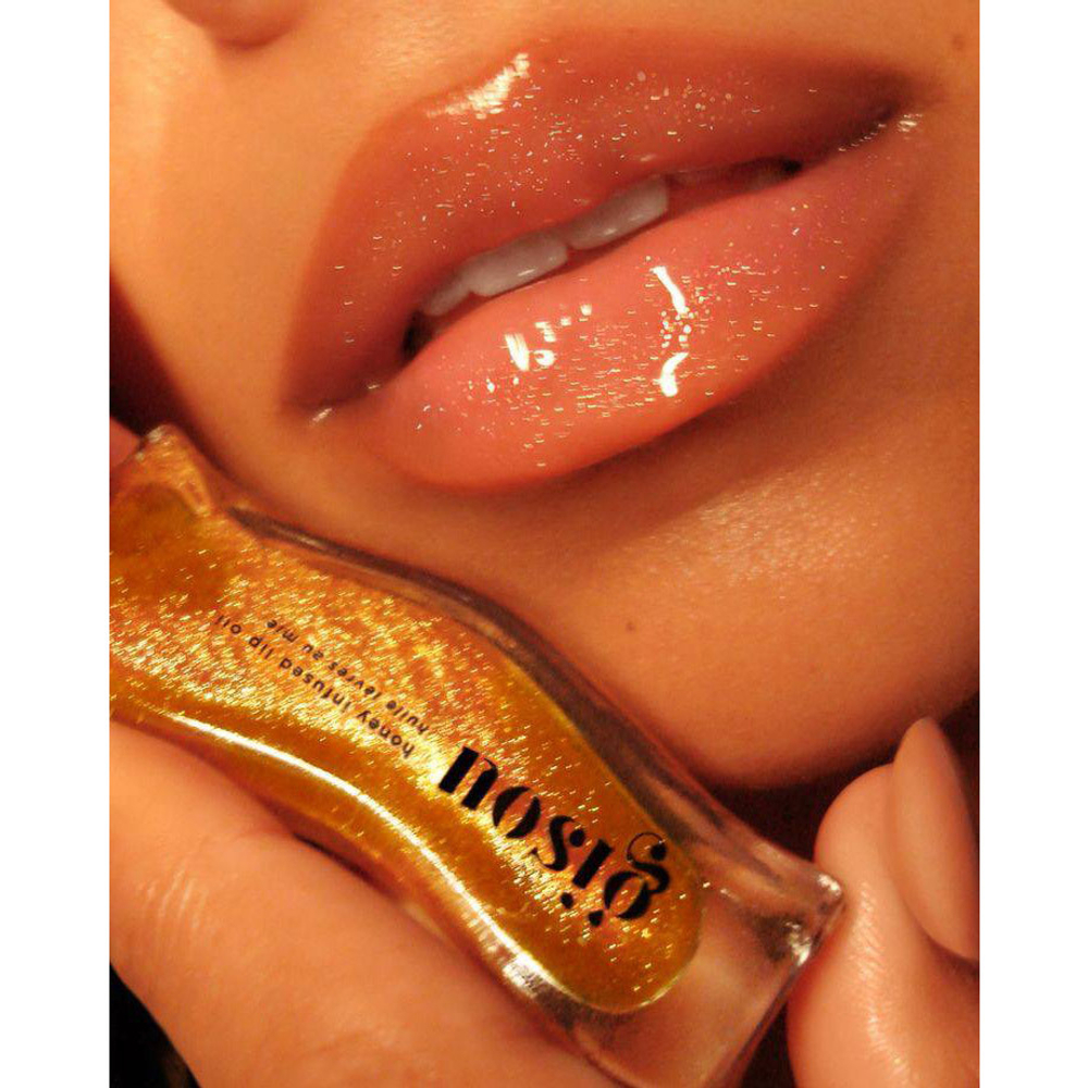 Gisou Honey Infused Lip Oil Golden Shimmer Glow