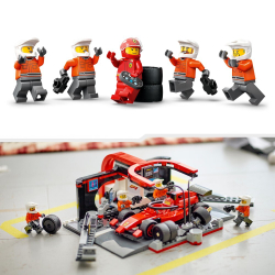 LEGO City - F1 Пит-стоп и механики с машиной Ferrari 60443