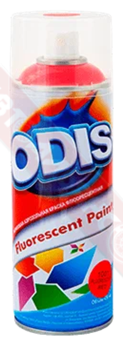 Краска-спрей ODIS флуоресцентный красный №1001 450мл (12)