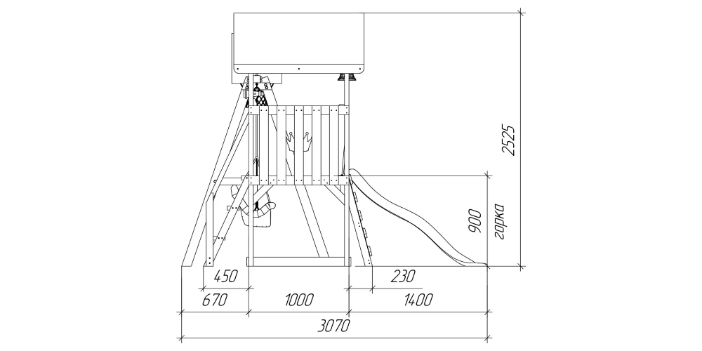 Детская площадка Савушка Тусун - 11 (салатовый)