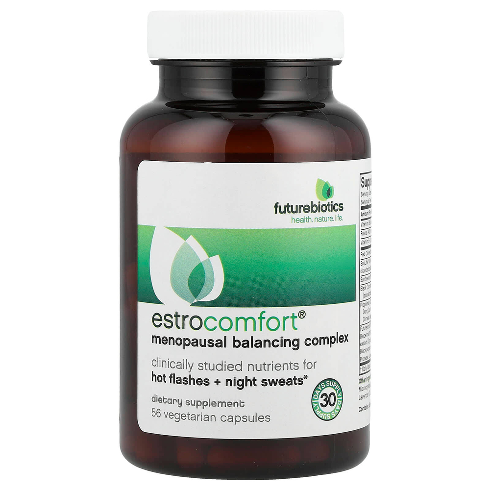 Futurebiotics, EstroComfort®, комплекс для восстановления баланса во время менопаузы, 56 вегетарианских капсул