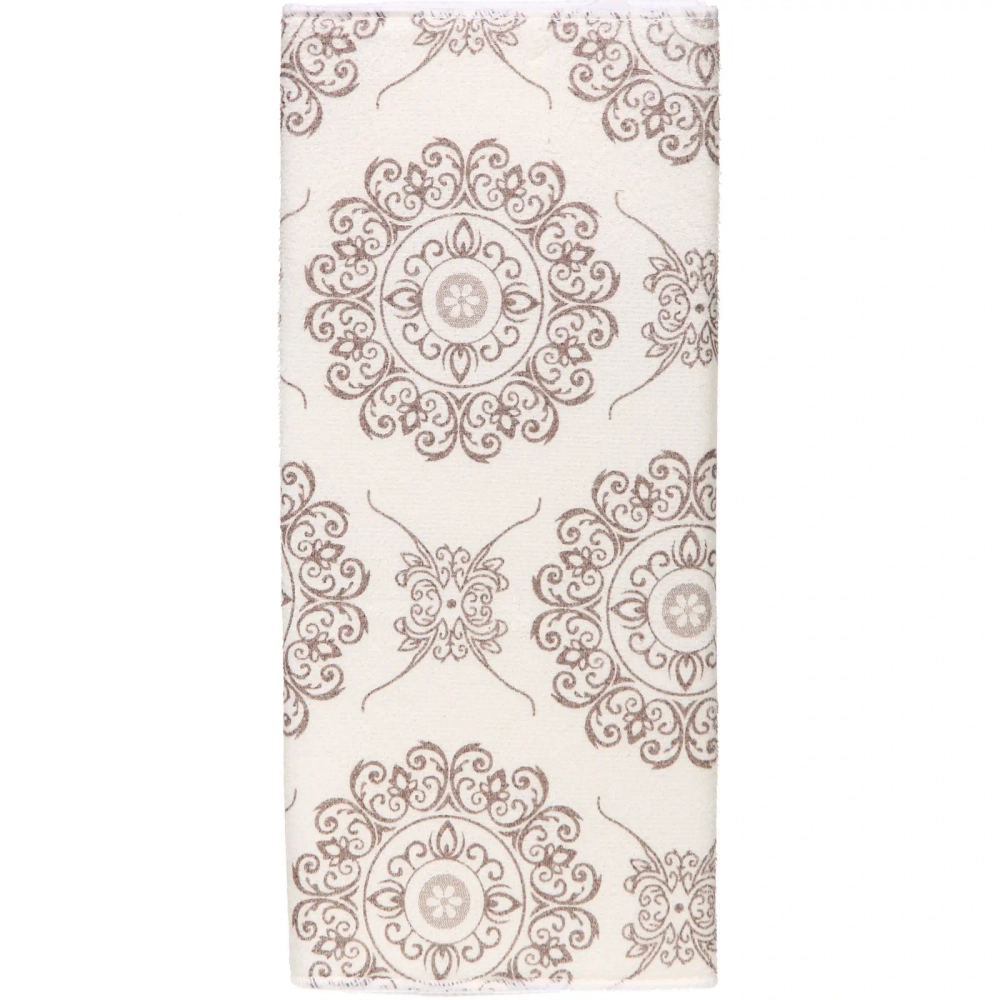 Коврик для сушки посуды 38*50см «Цветочный узор» бежевый