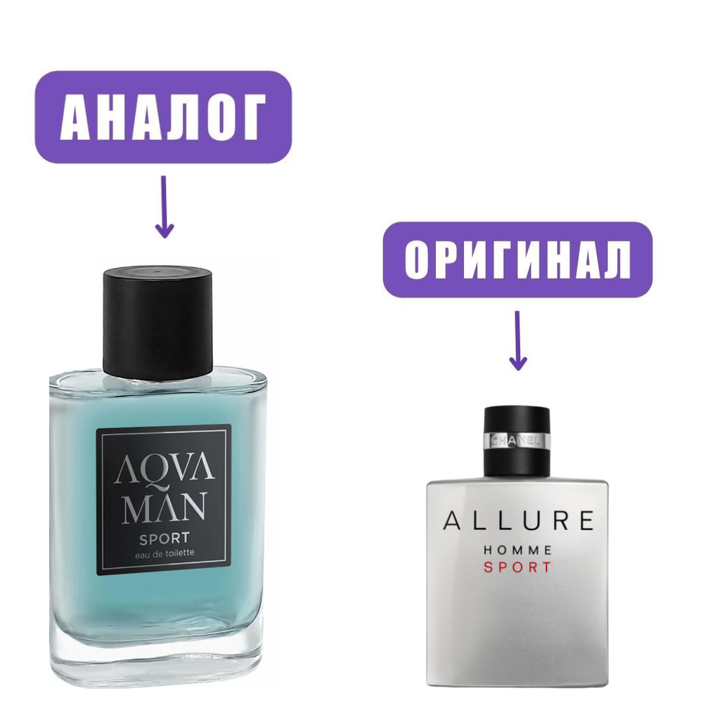 AquaMan SPORT edt 100ml (версия AllureSport)