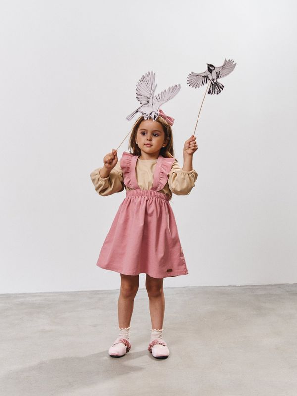 Сарафан вельветовый с крылышками 