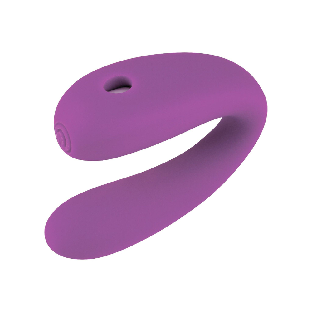 Фиолетовый U-образный вибратор для пар (Цвет: фиолетовый)