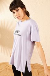 Qadın üçün bənövşəyi t-shirt 10061024