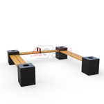 Скамейка CENTRAL П-образная