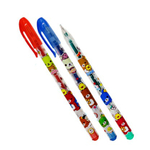 Ручка гелевая, Basir, цветные чернила, серия "Насекомые", ароматизированная с блёстками, 36 шт