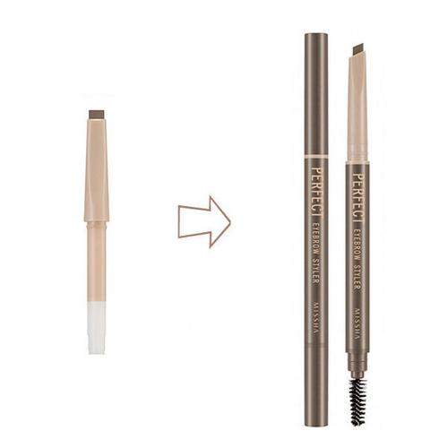 (Сменный блок) Карандаш для бровей Missha Perfect Eyebrow Styler #Light Brown Refill, 0.15 гр