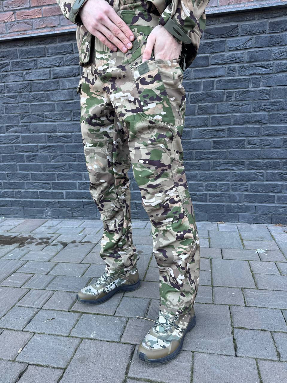 Тактический демисезонный костюм / softshell / мультикам