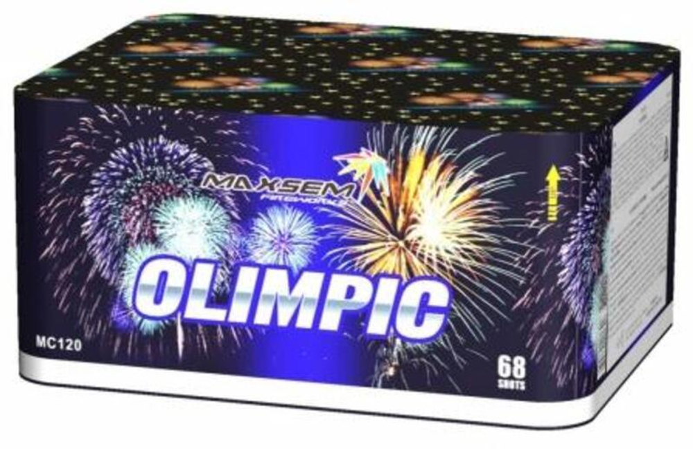 Батарея салютов "OLIMPIC"  68 залпов * 0.8-1-1.25"