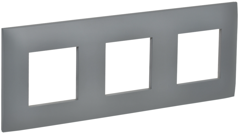 SKANDY Рамка 3-местная SK-F03Gr серый IEK