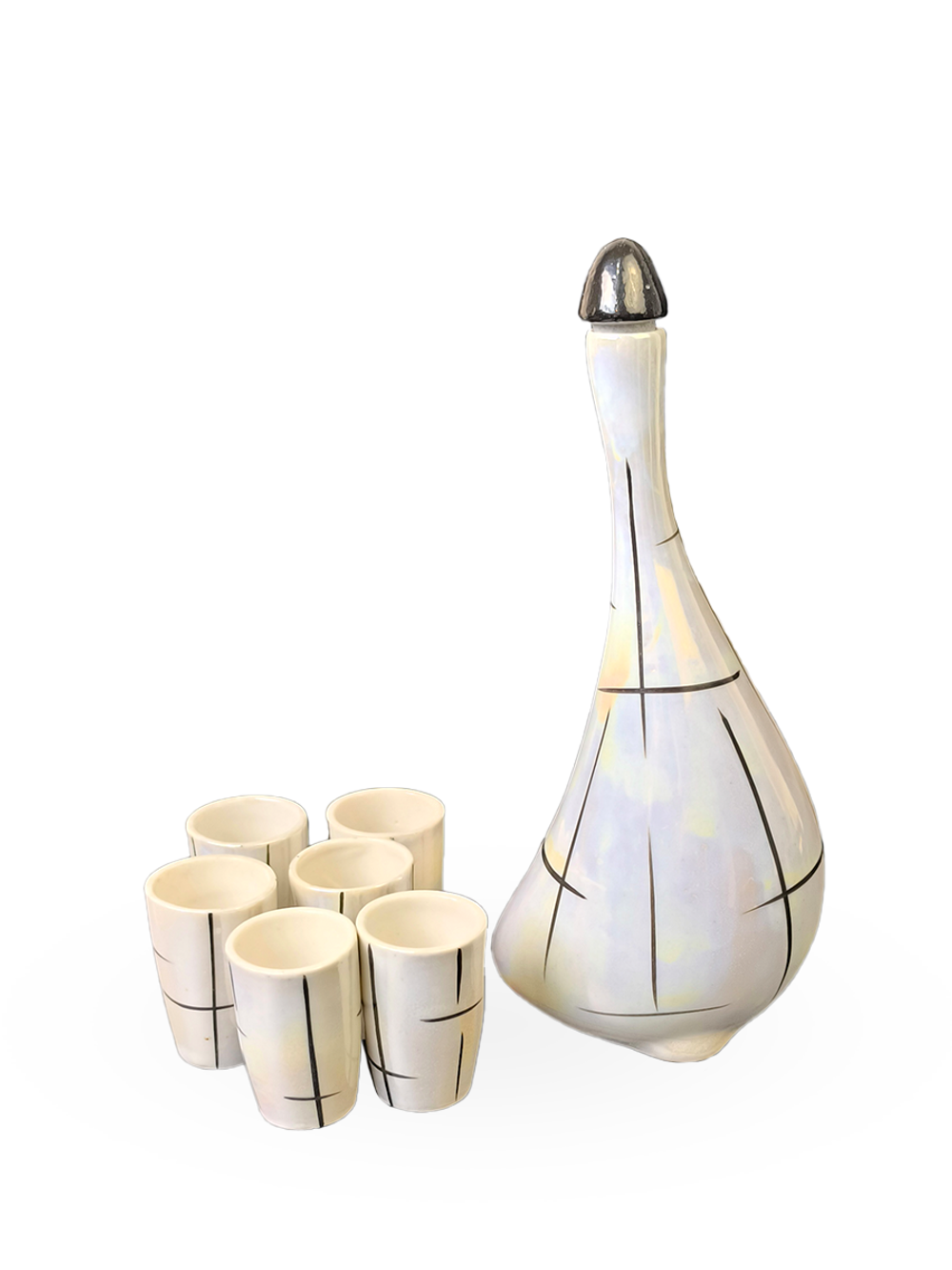 Штоф (Графин) "Гусыня" и 6 стопок (МФЗ)