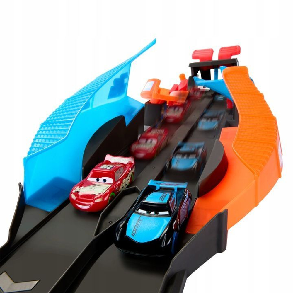 Игрушечный трек Mattel Disney Cars Тачки - Ночные гонки, светящаяся в  темноте трасса, игровой набор Night Race HPD80 купить в Москве | Доставка  по России.