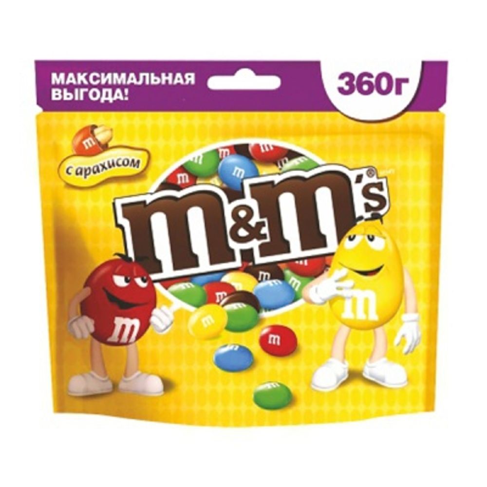 Драже "M&Ms" с арахисом 360г