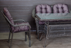 Садовый комплект из искусственного ротанга Мэдисон НЬЮ (Medison NEW) Lunch set с подушками на сиденье и спинку