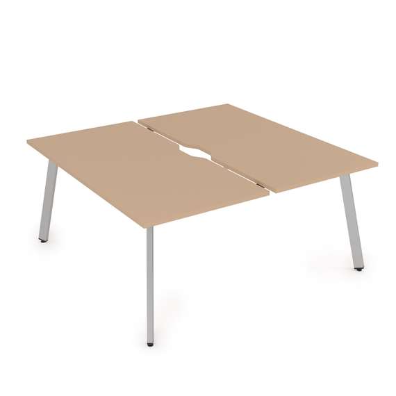 10БДВ.274 Стол системы БЕНЧ, сдвоенный, на 2 рабочих места (1600*1435*750)