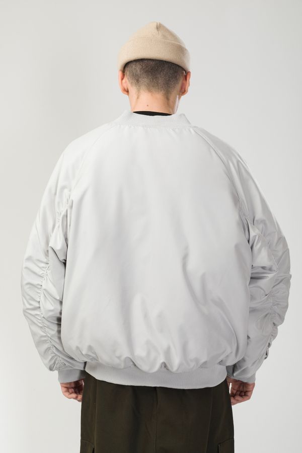 Бомбер Зимний Bomber Wide Пепельно-Светлая - фото 2