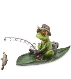 GAEM Art MN-326 Фигурка «Лягушка на рыбалке»
