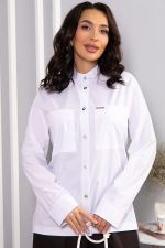 Рубашка хлопковая Асгарда (белая) Б14567-31М LT Collection