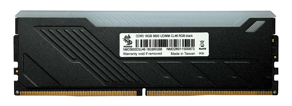 Оперативная память 16GB DDR5 5600MHz NOMAD UDIMM CL46 RGB NMD5600D5U46-16GBRGBB Black