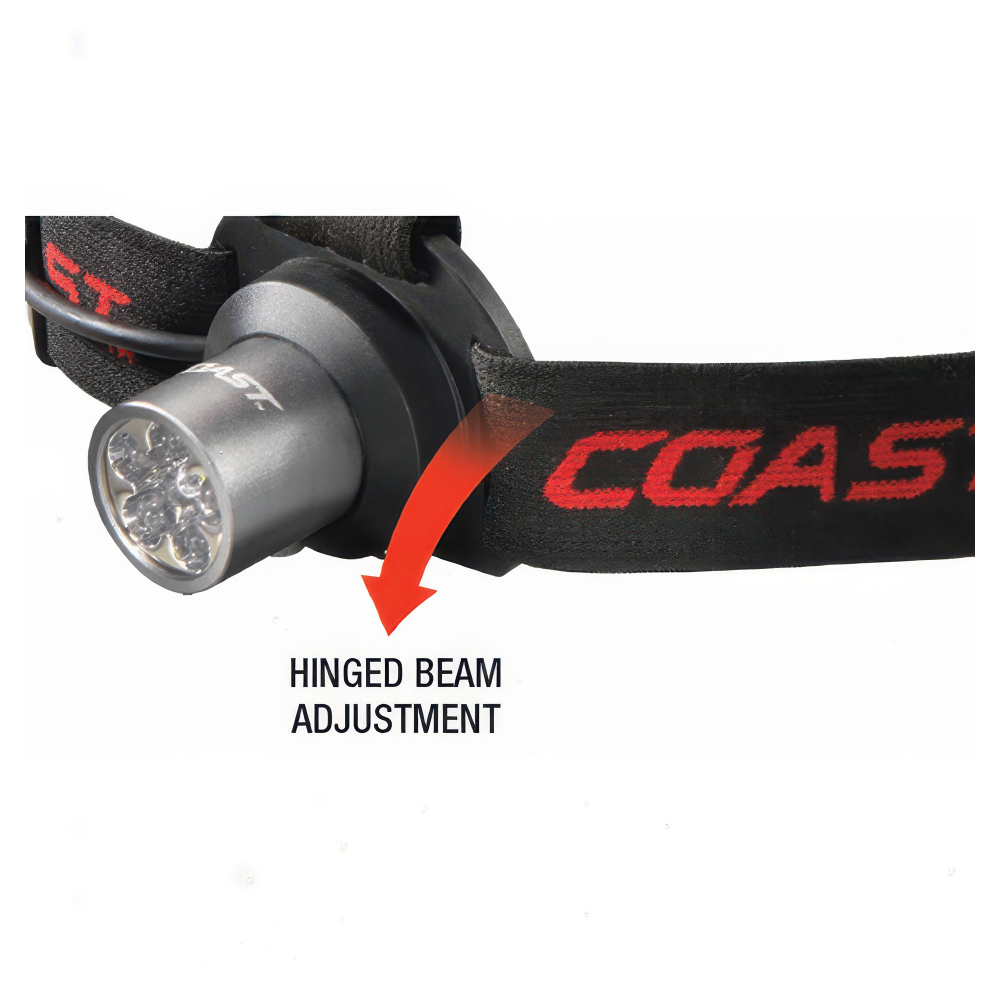 Фонарь Coast HL5 - лёгкий и компактный дизайн (125 г вместе с батарейками) для длительного использования