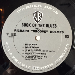 Винтажная виниловая пластинка LP Richard Groove Holmes Book Of The Blues Vol. 1 (USA 1964)