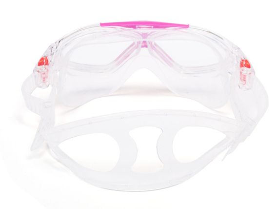 Очки для плавания детские Fluyd Freedom JR прозрачный силикон/розова рамка