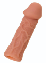Насадка фаллического вида с венками Extreme Sleeve 005 S-size - 12,7 см. (Цвет: телесный)