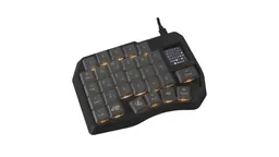 Игровая мини-клавиатура Ergohaven Space Mission 30 Black, основной вид на белом фоне