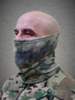 Бафф зимний тактический снуд флисовый мох