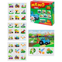 Игра Синий трактор Мемо+Пазл 24 эл. ИН-5778 /ОЗОН/