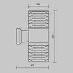 Настенный светильник (бра) Outdoor O576WL-02GR