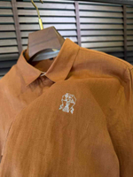 Льняная рубашка Brunello Cucinelli