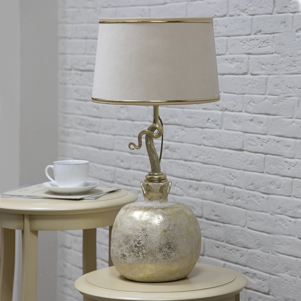 Настольная лампа Гранат Конфети Айвори