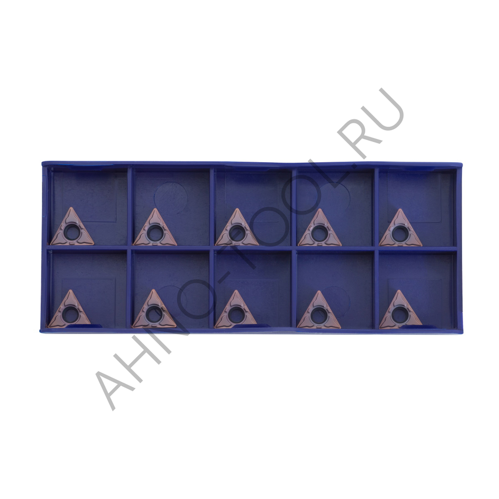 Пластина твердосплавная ISO TCMT110204-MFA APM20B AHNO по жаропроч. и нерж.стали, получистовая