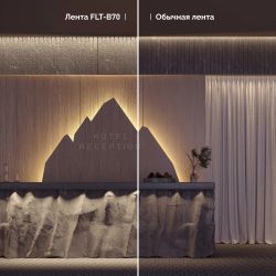 Светодиодная лента FLT-B70-8mm 24V Day4000 (15.5 W/m, IP20, 45deg, 5m) (Arlight, Открытый) 043810