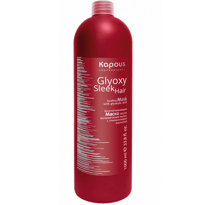 Kapous Professional Маска запечатывающая Glyoxy Sleek Hair Mask 1000 мл