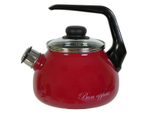 Чайник 2л со свистком "Bon Appetit" (вишневый)