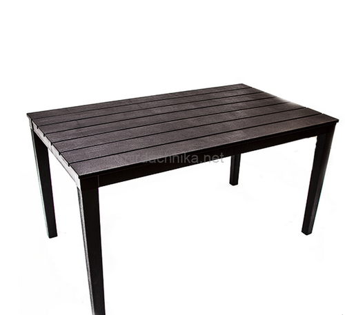 Стол Суматра «Sumatra» 1400×800 прямоугольный с имитацией структуры натурального дерева — Шоколадный