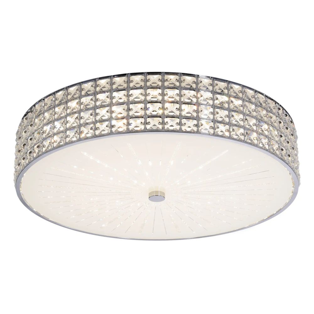 Citilux Портал CL32418G1 LED RGB Люстра хрустальная с пультом Хром