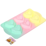 Форма силиконовая для шоколада «Конфетти» сердечки 29*17*2,2см