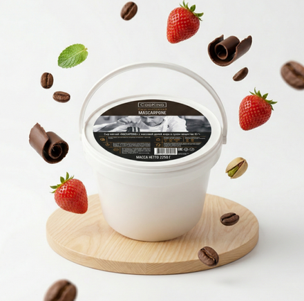 Сыр Маскарпоне мягкий 83% CooKING 2.25 кг, Беларусь