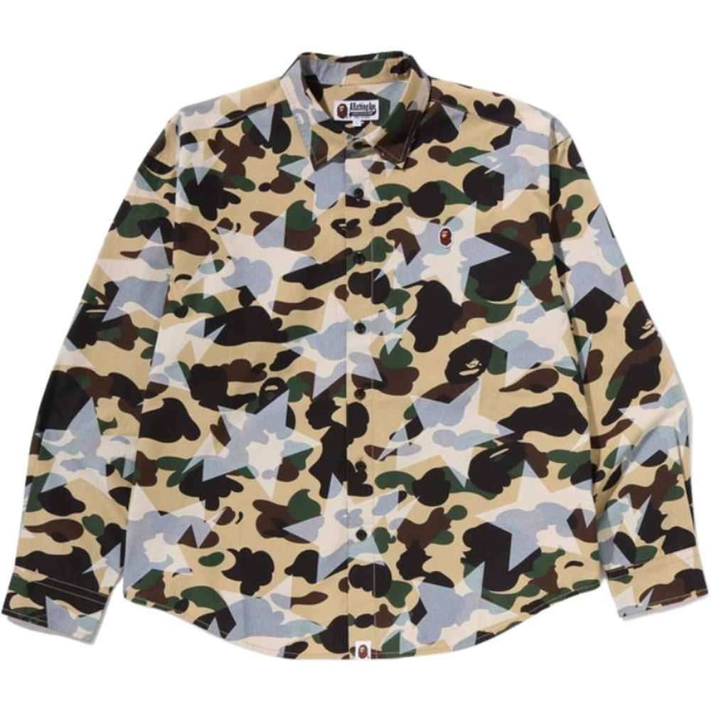A Bathing Ape Bathing Ape Ss26 Shirts Button Cotton Moderate Regular 0zxstm303311q