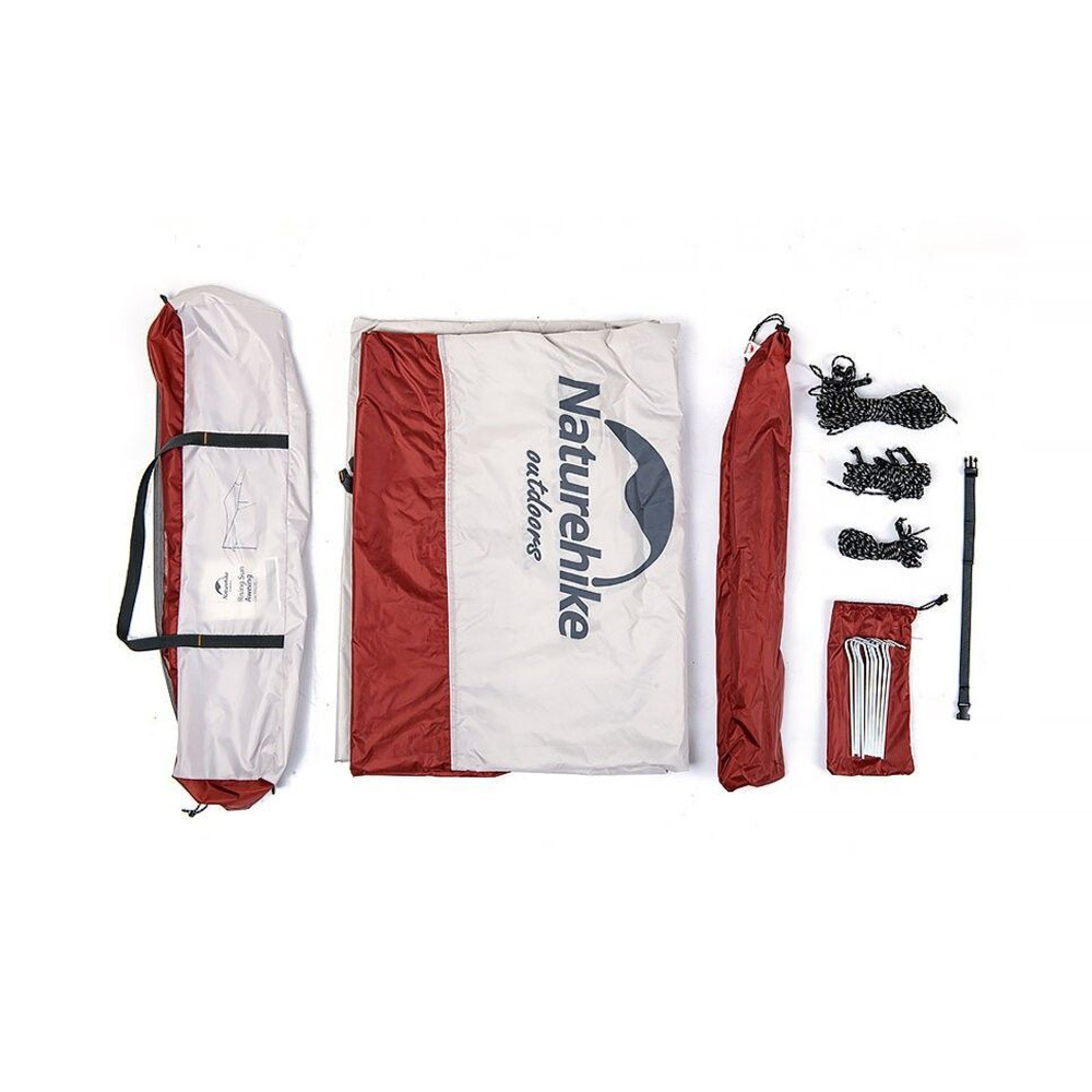 Тент Naturehike Hexagon NH16T013-S, 150D, 520*460 см для кемпинга, серый с голубым (с двумя стойками), 6927595777794