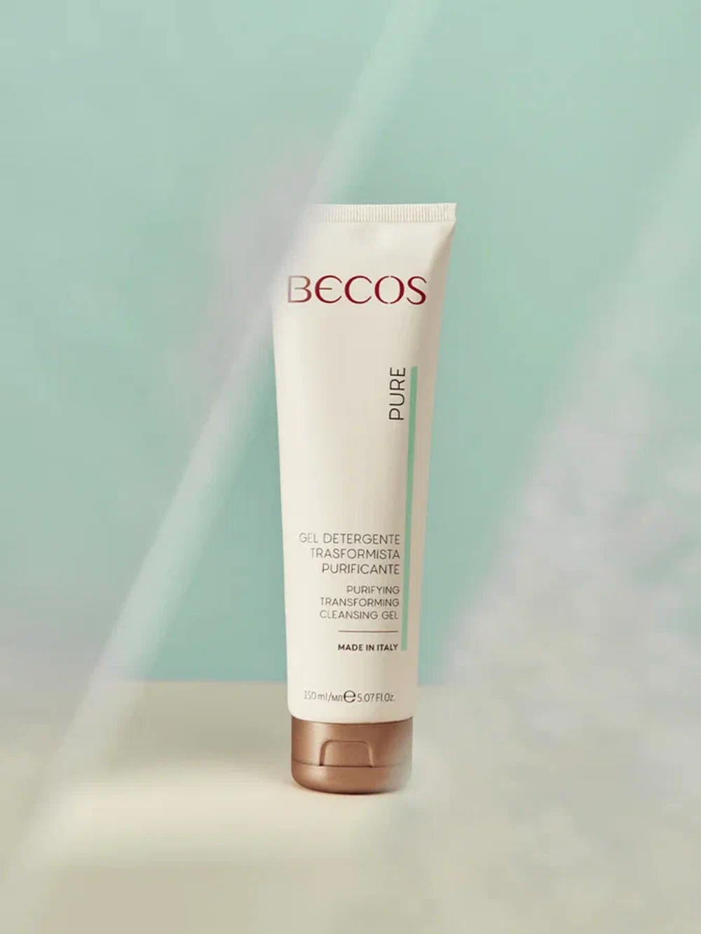 BECOS Трансформирующийся очищающий гель для умывания-PURIFYING TRANSFORMING CLEANSING GEL,150 мл