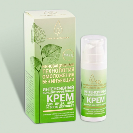 Интенсивный концентрированный крем для лица, шеи и зоны декольте SCC, 30мл, ТМ КРЫМСКАЯ НАТУРАЛЬНАЯ КОЛЛЕКЦИЯ