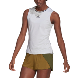 Женский теннисный топ Adidas Match Tank Top W - белый/черный