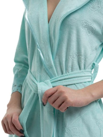Женский  халат с капюшоном 173785  NUSA Турция