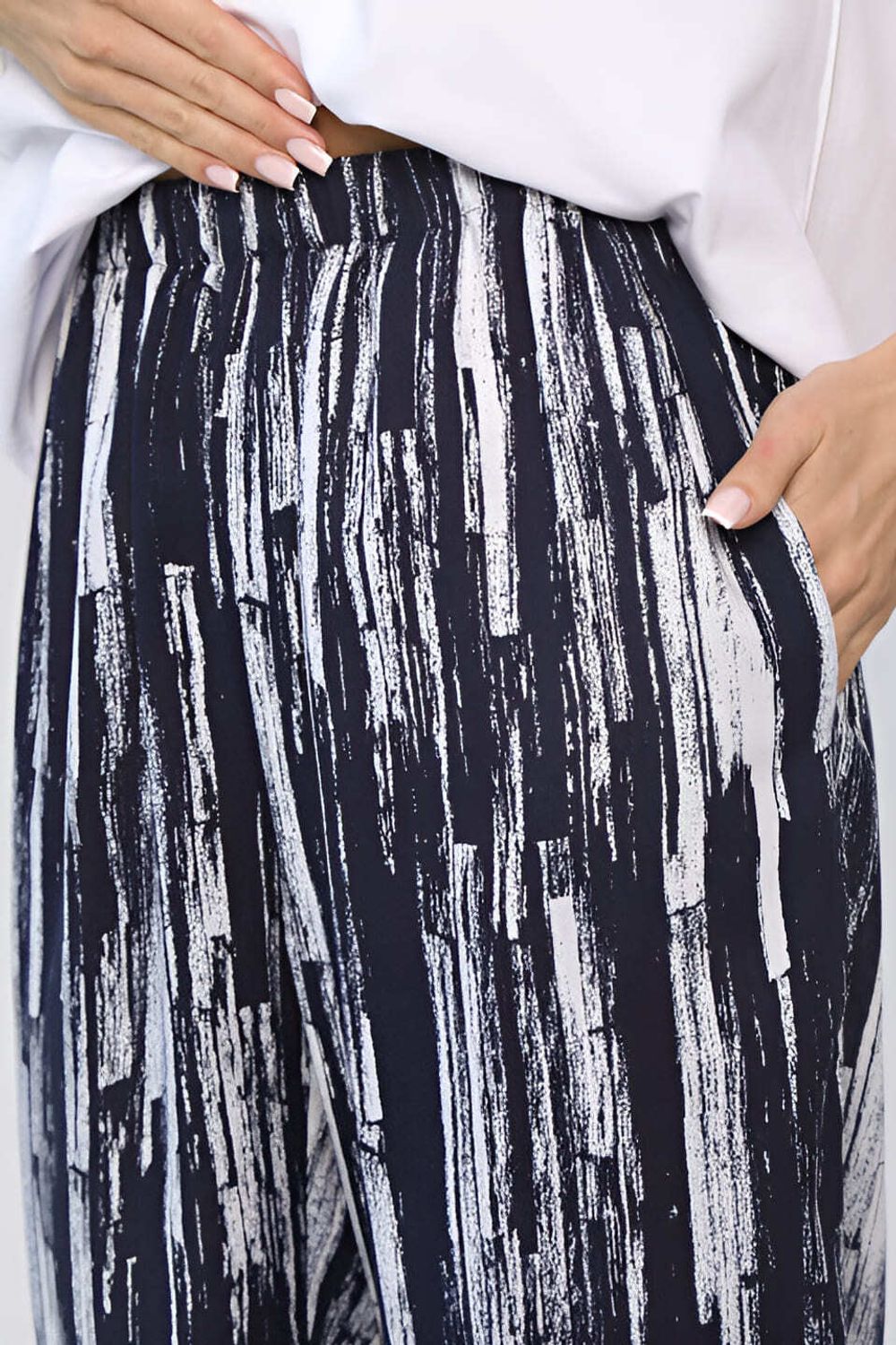 Брюки бохо (синие/полоска) Б13703-10М LT Collection